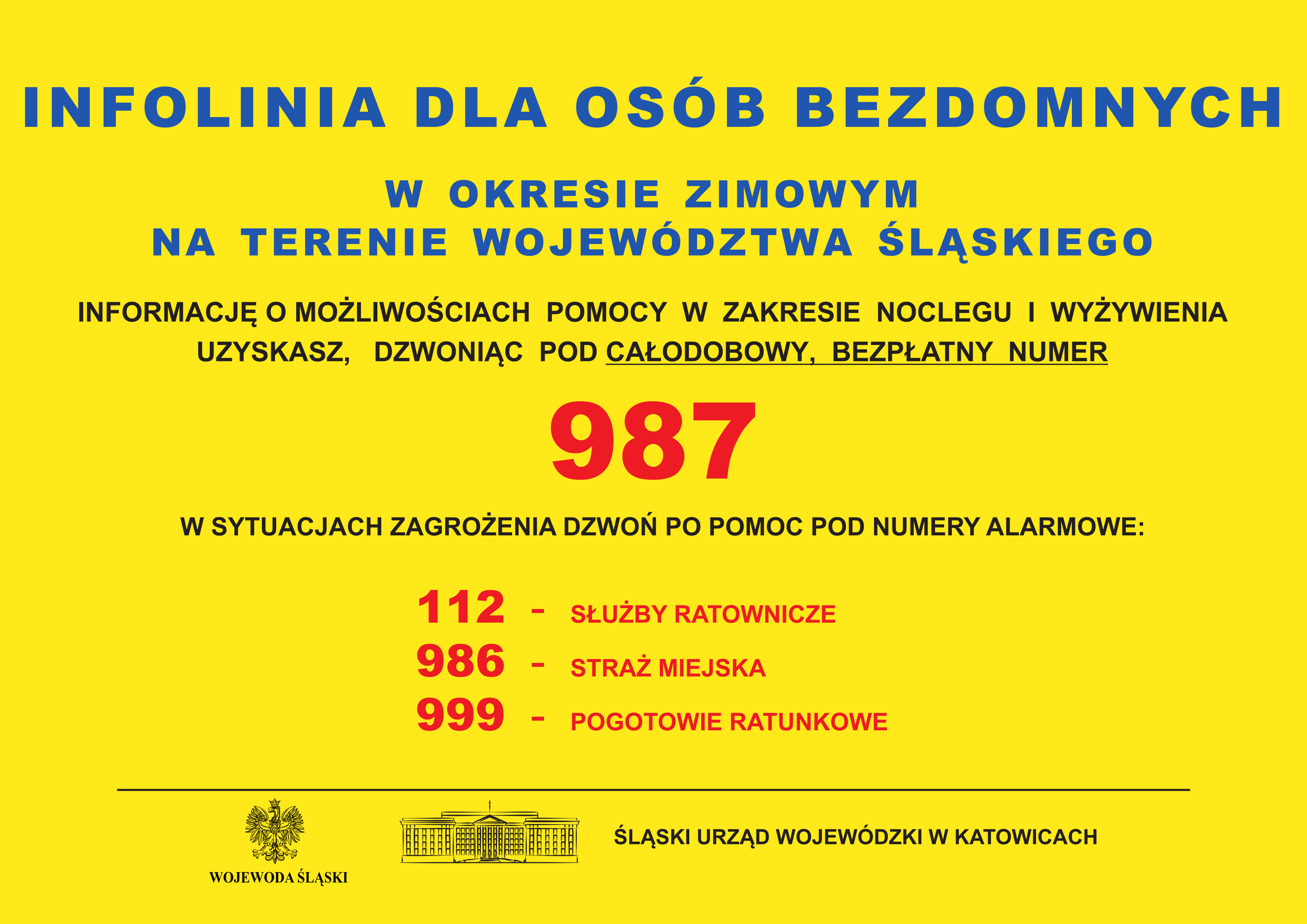 plakat - bezdomność